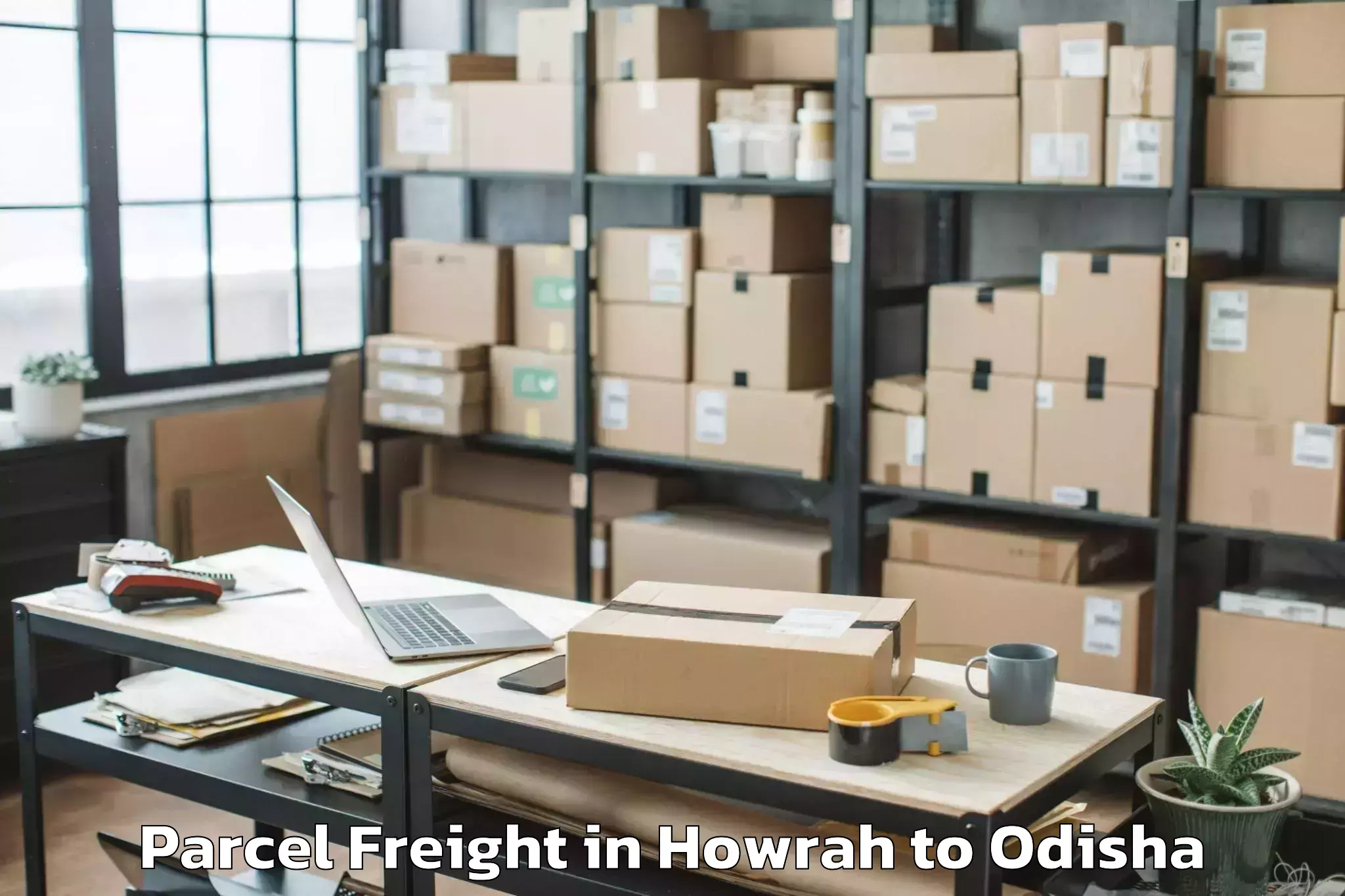 Book Your Howrah to Bangiriposi Parcel Freight Today